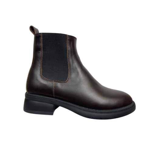 Черевики жіночі шкіряні PRELLESTA 2530 08 коричневі хутро