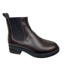 Черевики жіночі шкіряні PRELLESTA 2530 08 коричневі хутро