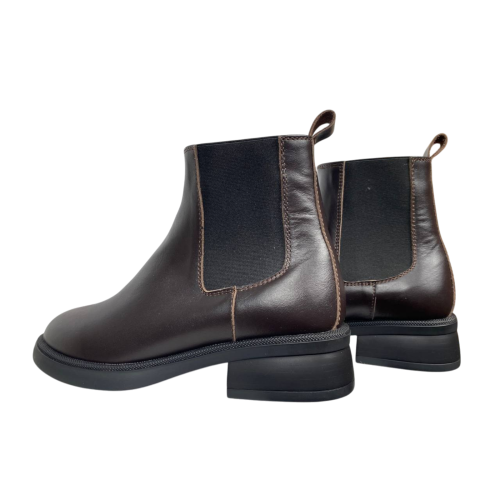 Черевики жіночі шкіряні PRELLESTA 2530 08 коричневі хутро