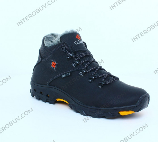 Кросівки Чоловічі шкіряні зимові LORD БМ12 чорний