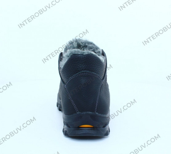 Кросівки Чоловічі шкіряні зимові LORD БМ12 чорний