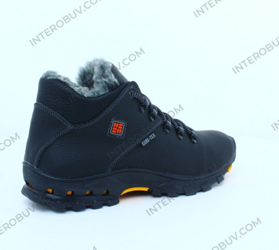 Кросівки Чоловічі шкіряні зимові LORD БМ12 чорний