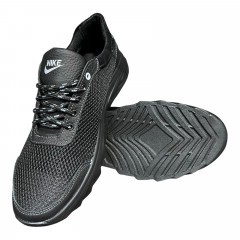 Кроссовки Мужские кожаные GULLIVER М17 01 черная сетка