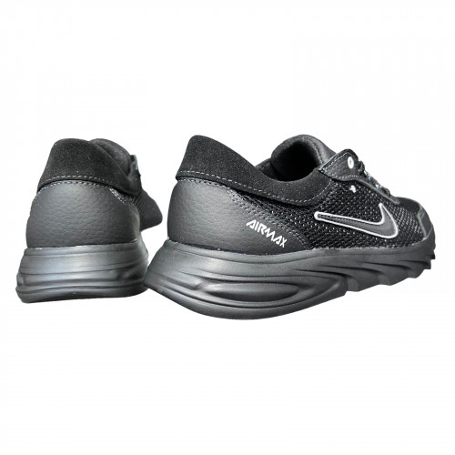 Кросівки Чоловічі шкіряні GULLIVER М17 01 чорний сітка