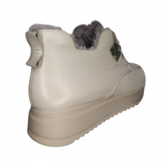 Черевики жіночі шкіряні MADAM 11725 мокко хутро