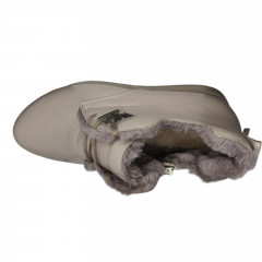 Черевики жіночі шкіряні MADAM 11725 мокко хутро