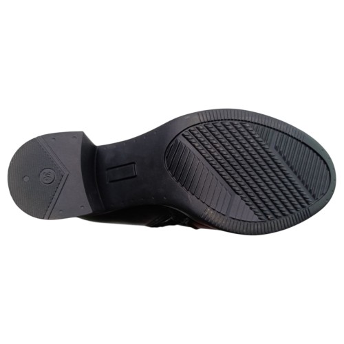 Чоботи жіночі шіряні РАССВЕТ ВР 23 каблук чорний хутро