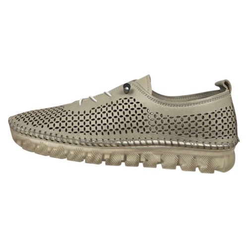 Мокасини жіночі шкіряні CANBERK 527 04 бежеві