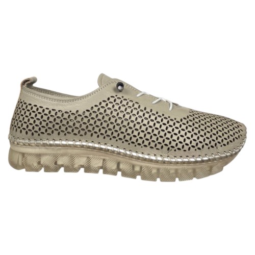 Мокасини жіночі шкіряні CANBERK 527 04 бежеві