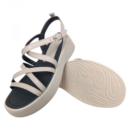 Босоножки Женские кожаные FOOT STEP 545 04 бежевые