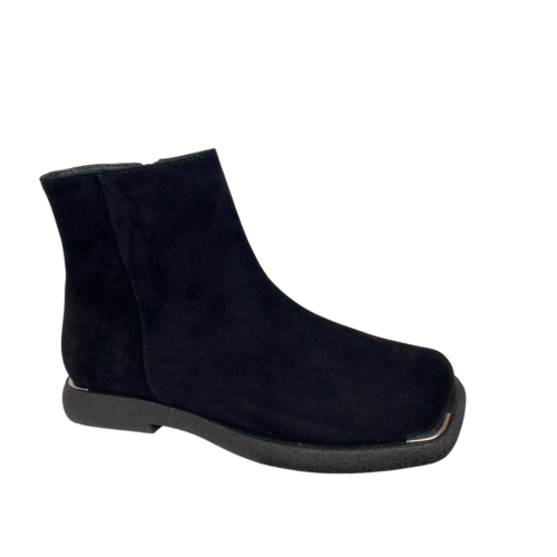 Черевики жіночі замшеві ILONA 935/509 чорні байка