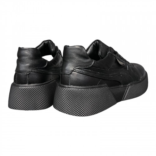 Кроссовки Женские кожаные VERSAL 1018 черный