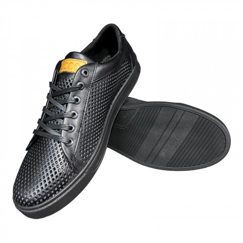 Кеди Чоловічі шкіряні ACLI CLAS E01 11 перфорація чорний