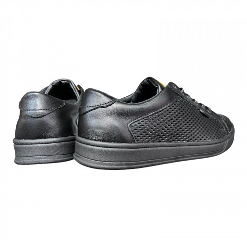 Кеди Чоловічі шкіряні ACLI CLAS E01 11 перфорація чорний