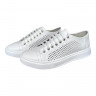 Кеды Женские кожаные TIFANI 0508 перфорация белый