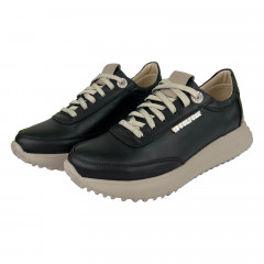 Кроссовки Женские кожаные MASIS IN10 черный