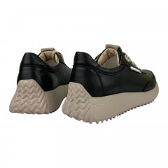 Кроссовки Женские кожаные MASIS IN10 черный