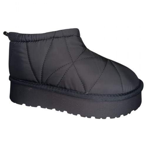 Угги жіночі BODRUM 9049 чорний хутро