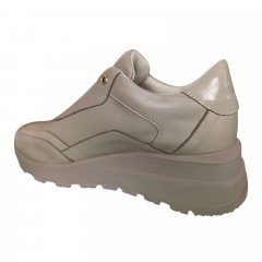 Кроссовки женские кожаные DITAS R 115 бежевые капучино.