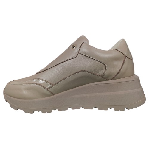 Кросівки жіночі шкіряні DITAS R 115 бежеві капучіно 