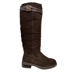 Чоботи жіночі замшеві PANDORA 25-301 коричнева байка