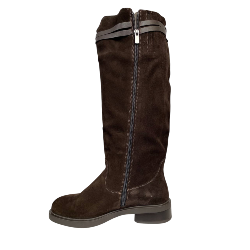 Чоботи жіночі замшеві PANDORA 25-301 коричнева байка