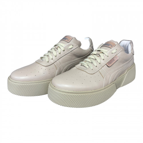 Кроссовки Женские кожаные VERSAL 1018 капучино кожа