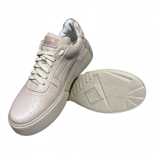 Кроссовки Женские кожаные VERSAL 1018 капучино кожа