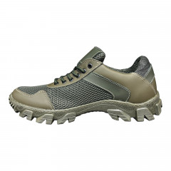 Кроссовки Мужские кожаные ACLI CLAS B2/3 хаки сетка