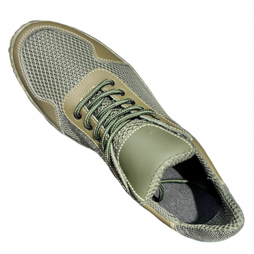 Кроссовки Мужские кожаные ACLI CLAS B2/3 хаки сетка