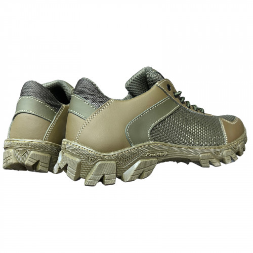 Кроссовки Мужские кожаные ACLI CLAS B2/3 хаки сетка