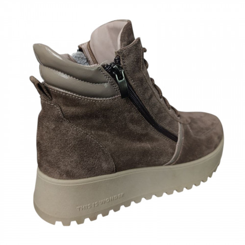 Ботинки женские замшевые ANDALINI 2403 07 визон мех