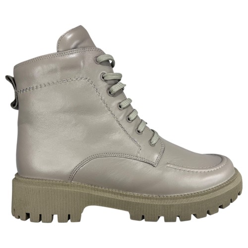 Ботинки женские кожаные MADAM 11758-1 мокко мех