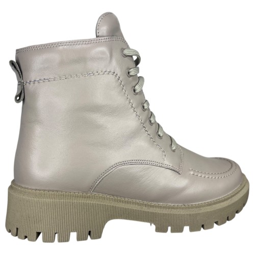 Ботинки женские кожаные MADAM 11758-1 мокко мех