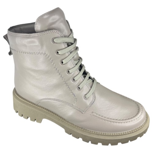 Ботинки женские кожаные MADAM 11758-1 мокко мех