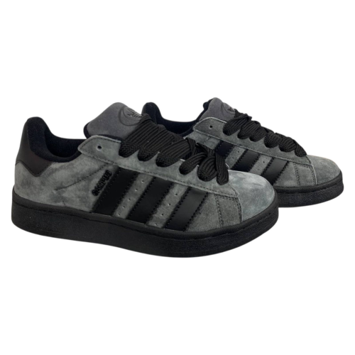 Кеды женские замшевые аdidas campus G3503-3 графит