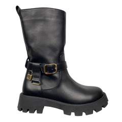 Ботинки женские кожаные DIANA D-239/940 черные байки