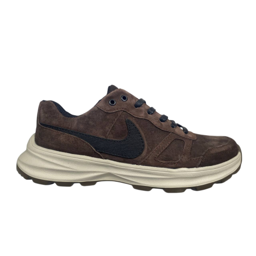 Кроссовки мужские замшевые MERCURU Nike kord шоколадные 
