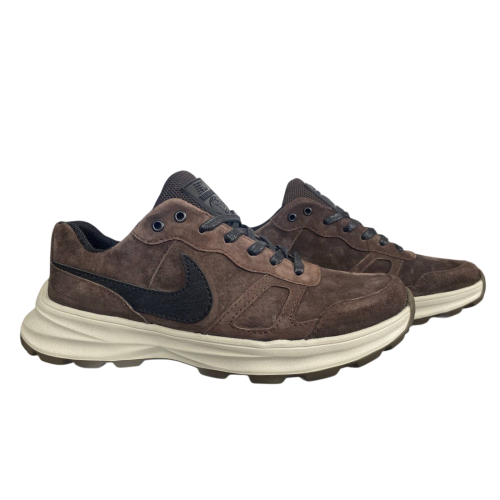 Кроссовки мужские замшевые MERCURU Nike kord шоколадные 