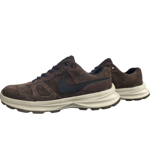 Кроссовки мужские замшевые MERCURU Nike kord шоколадные 