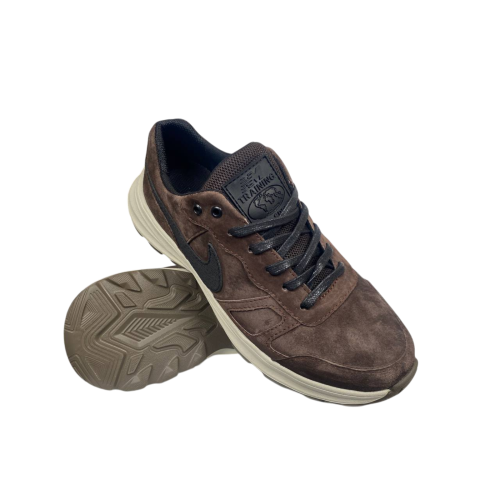 Кроссовки мужские замшевые MERCURU Nike kord шоколадные 