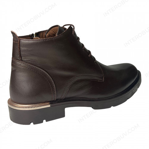 Ботинки Женские кожаные YYY S1 22 коричневый байка