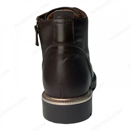 Ботинки Женские кожаные YYY S1 22 коричневый байка