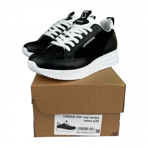 Кросівки Жіночі шкіряні URBAN 244 чорний