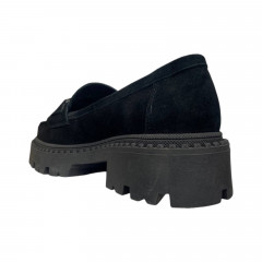 Лоферы женские замшевые ILONA 298/365 01 черные