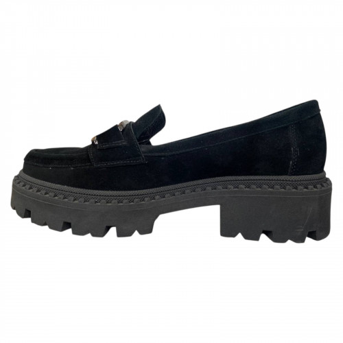 Лоферы женские замшевые ILONA 298/365 01 черные