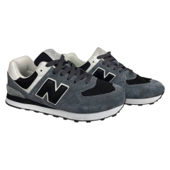 Кросівки чоловічі замшеві New Balance 574 Classik GL сірі