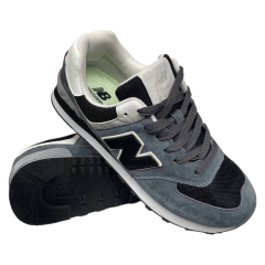 Кросівки чоловічі замшеві New Balance 574 Classik GL сірі