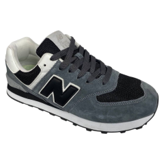Кросівки чоловічі замшеві New Balance 574 Classik GL сірі