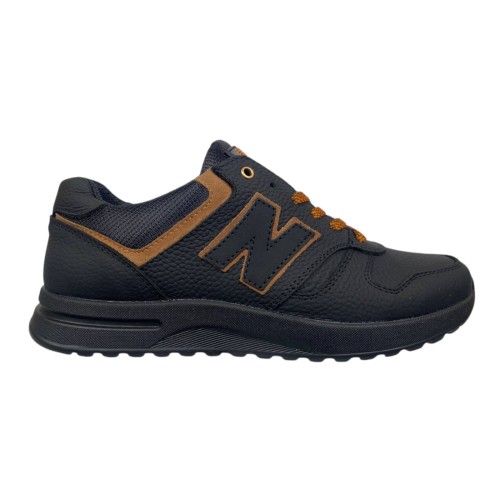 Кроссовки мужские кожаные New Balance 198 01 круз (mercuru) черные